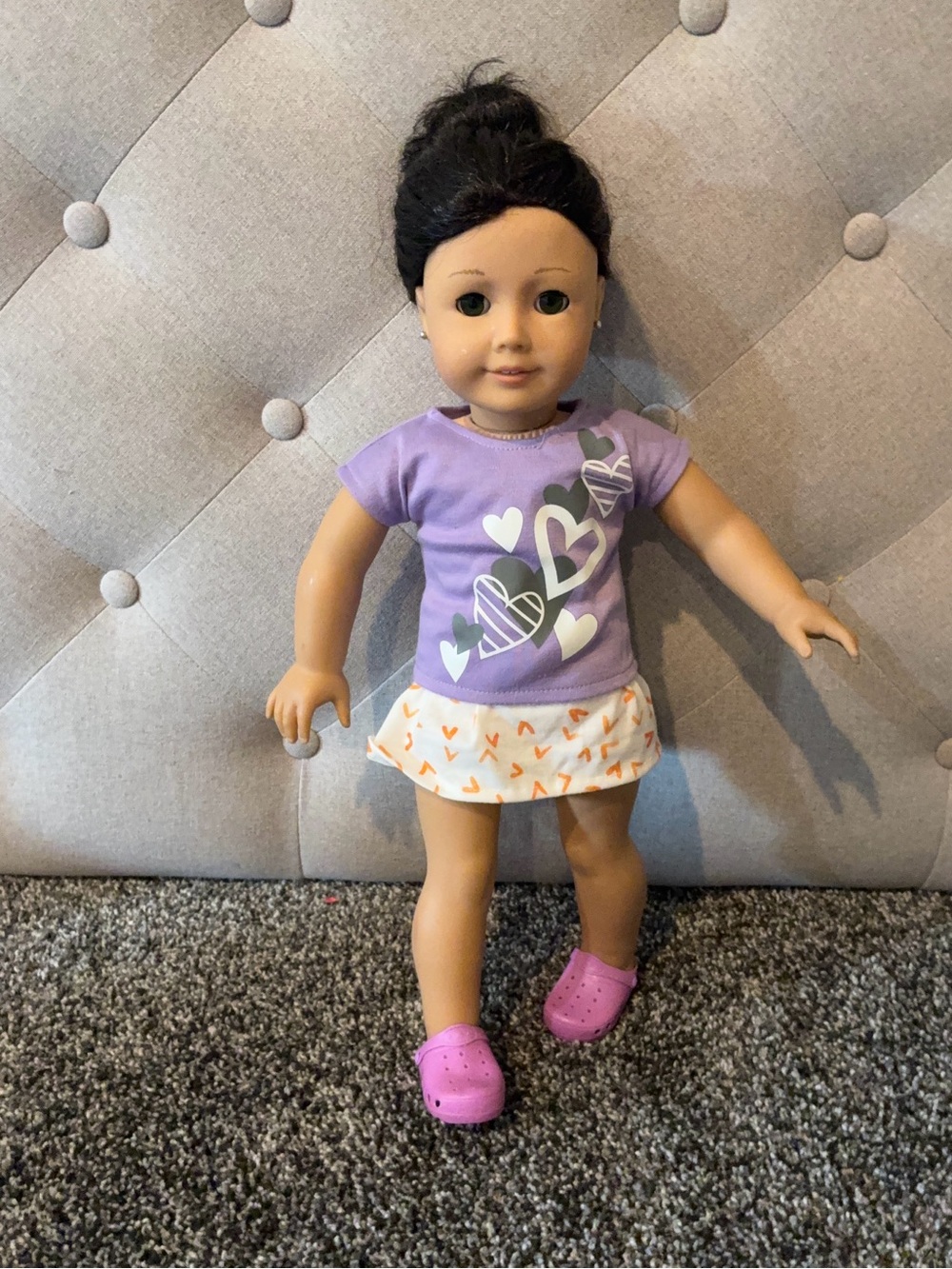 American Girl Purple and Orange PJS Doll Not Included